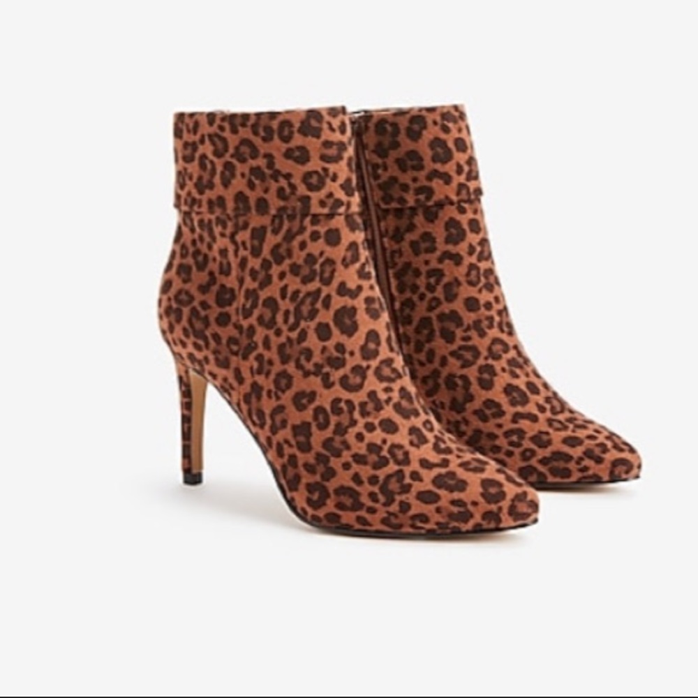 WORN ONCE Express leopard booties